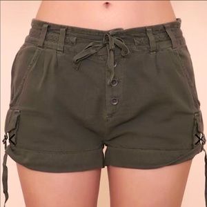 Free People khaki shorts! Very comfortable!